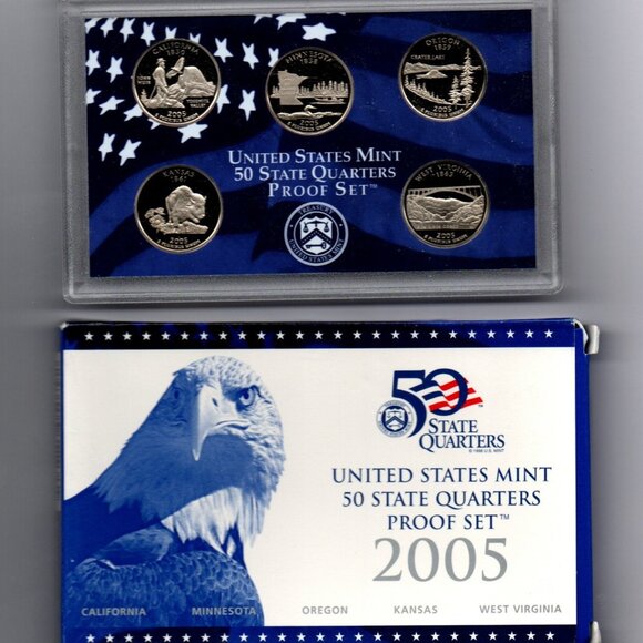 2005-S&P State Quarter Sets... Uncirculated... In Original US Mint Packaging - Picture 1 of 4
